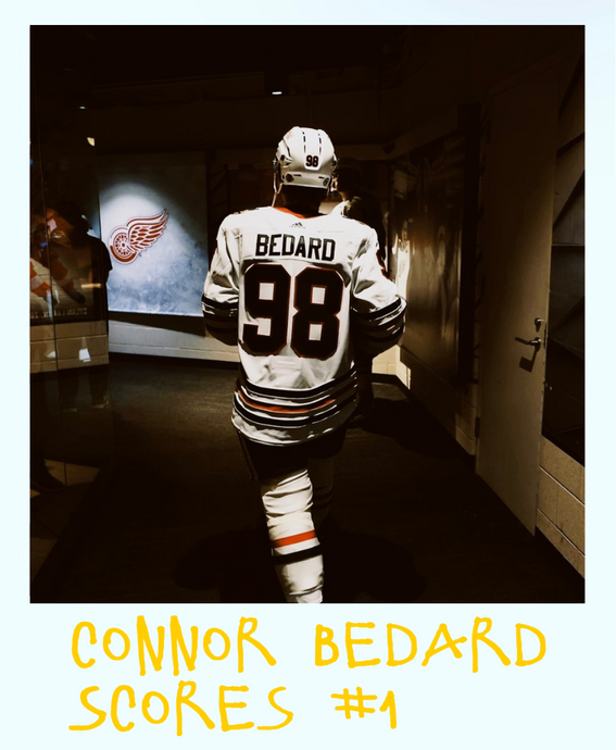Connor Bedard Scores His First