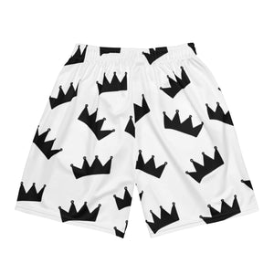 Crown Print Mesh Shorts