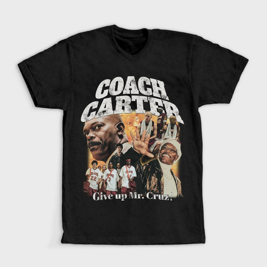 Coach Carter "Give Up Mr.Cruz!" Vintage Bootleg T-Shirt