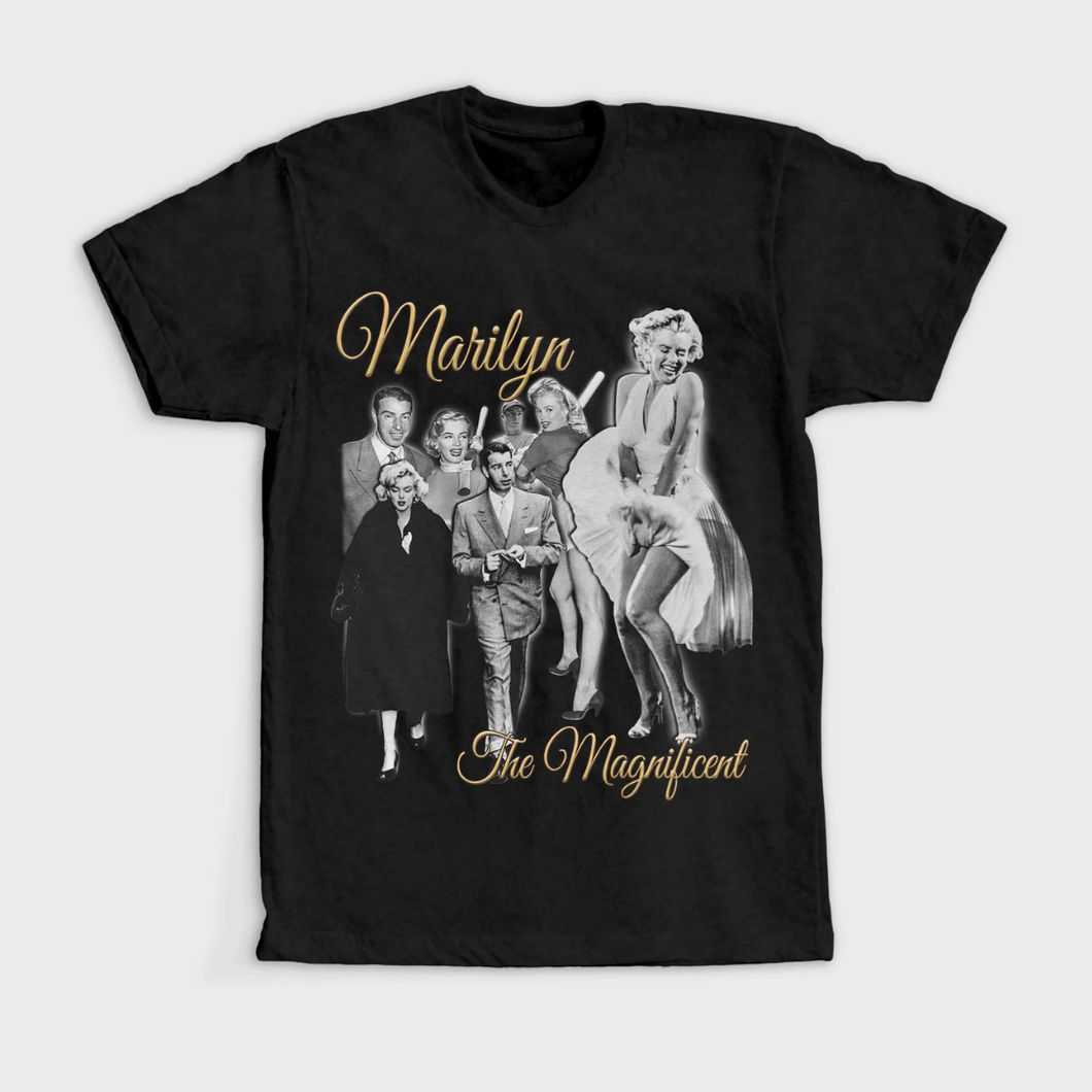 Marilyn Monroe & DiMaggio Vintage Bootleg T-Shirt